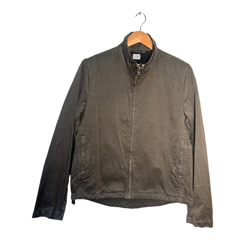 C.P. Company Garment Dyed Zip Blouson Jacket Men's Olive Brown Men's Sz 52